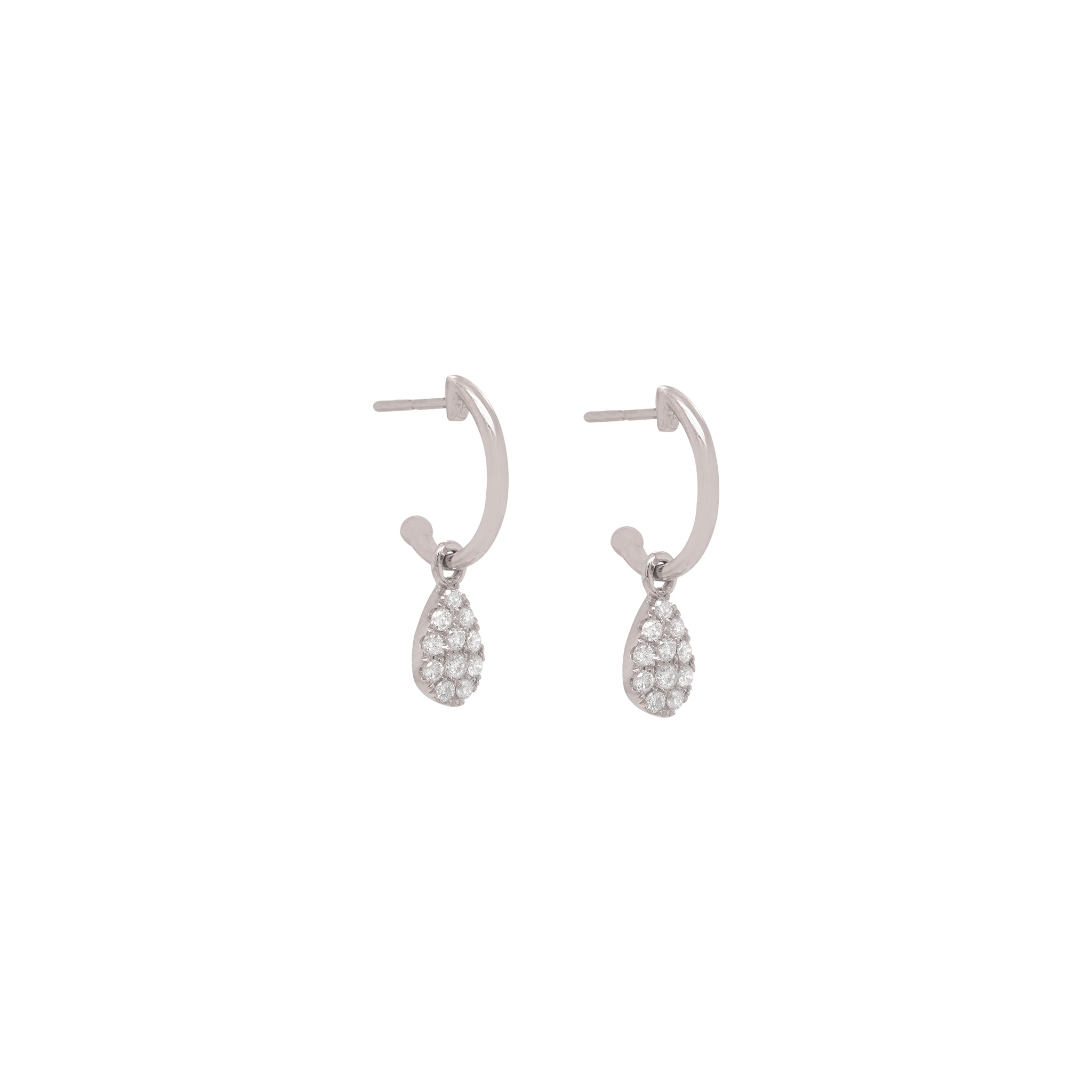 Pavé Creola Dangling Earrings